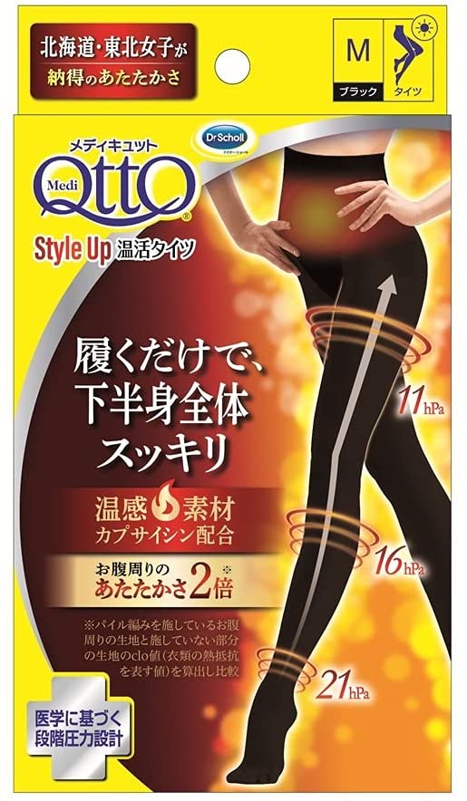 Dr SCHOLLS Mediqtto — compression tights with thermal effect