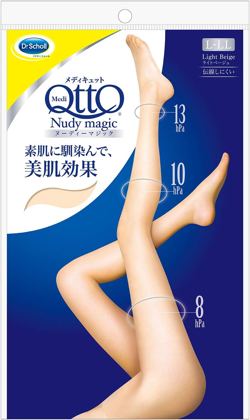 Dr. Scholl Medi QttO Slender Magic Pressure Stockings Компрессионные  колготки тонкая магия купить из Японии по выгодной цене: Dr. Scholl |  Интернет-магазин 36Best Kawai