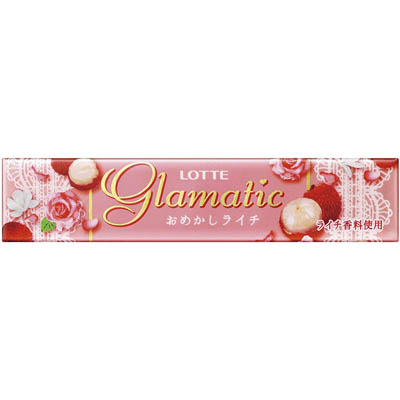 Lotte Glamatic Rose Жвачка со вкусом розы и личи - фото