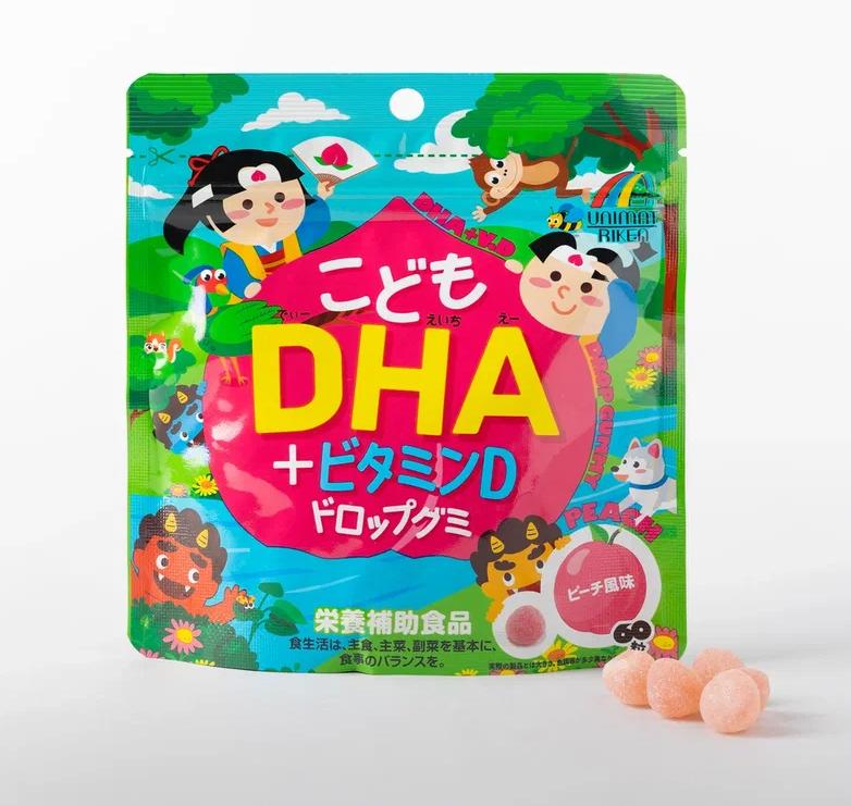 Unimat Riken DHA+Vitamin D Детские витамины с DHA и витамином D, на 20 дней - фото