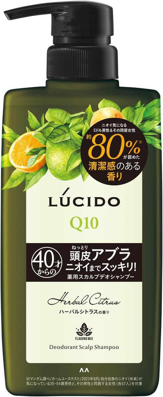 MANDOM LUCIDO Deodorant Scalp Men's Shampoo deodorant with citrus aroma, 450 ml