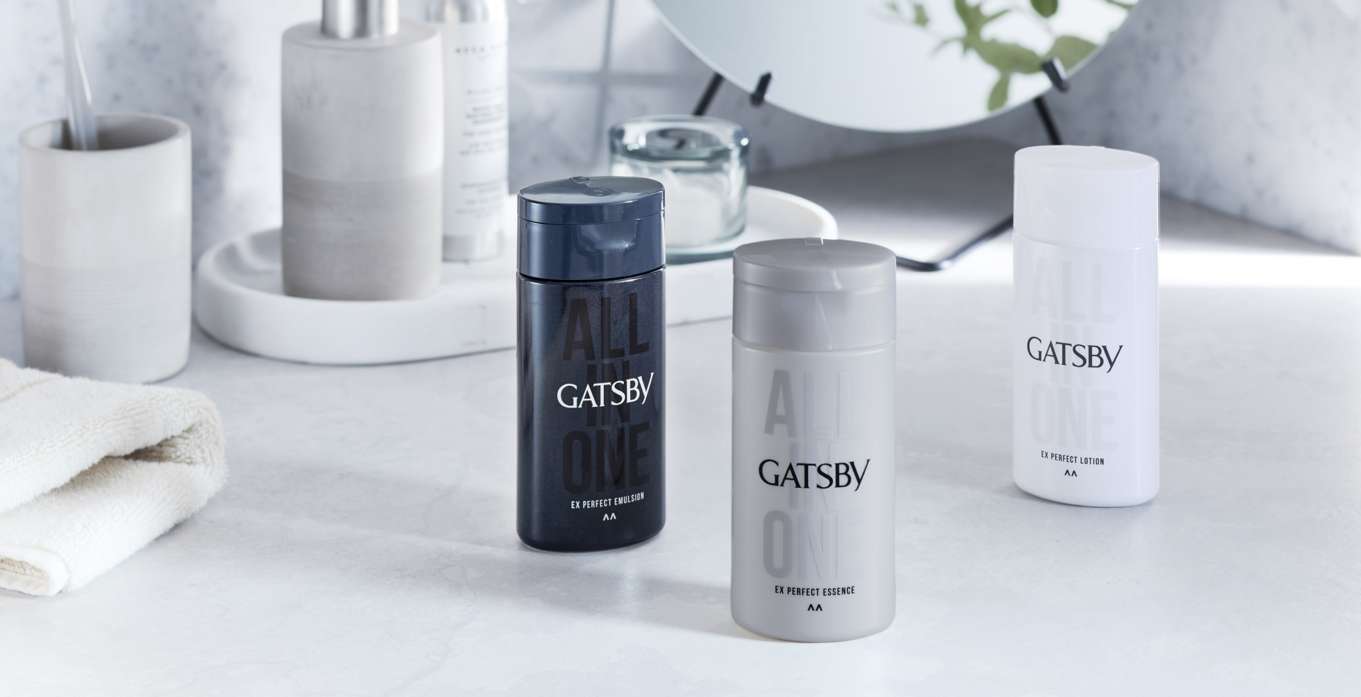 MANDOM GATSBY EX Perfect Essence Комплексная увлажняющая эссенция для мужчин  «Всё в одном», 150 мл - фото