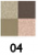 THREE 4D Eye Palette PLUS eyeshadow, tone 04