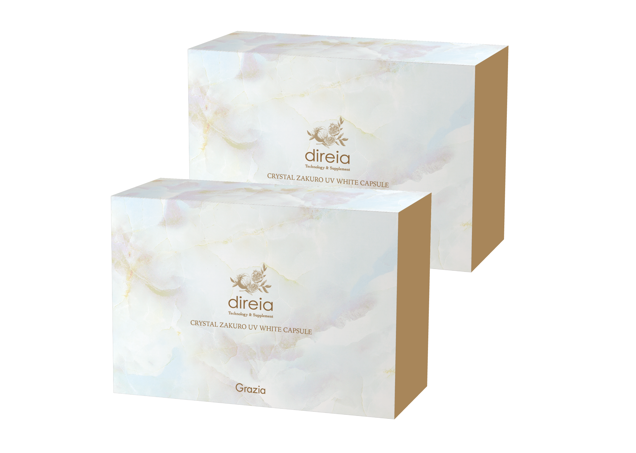 DIREIA CRYSTAL ZAKURO UV WHITE CAPSULE SET Capsules for healthy skin radiance, 2 packs - Buy certified Japanese Health Supplements | 36Best Kawai DIREIA CRYSTAL ZAKURO UV WHITE CAPSULE SET Capsules for healthy skin radiance, 2 packs