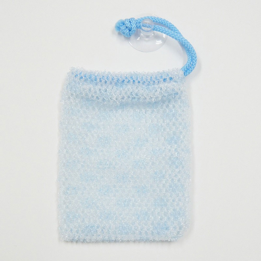 картинка KOKUBO Soap Net Blue Foam whipping net with suction cup, blue магазин одежды и аксессуаров являющийся официальным дистрибьютором в России  KOKUBO Soap Net Blue Foam whipping net with suction cup, blue