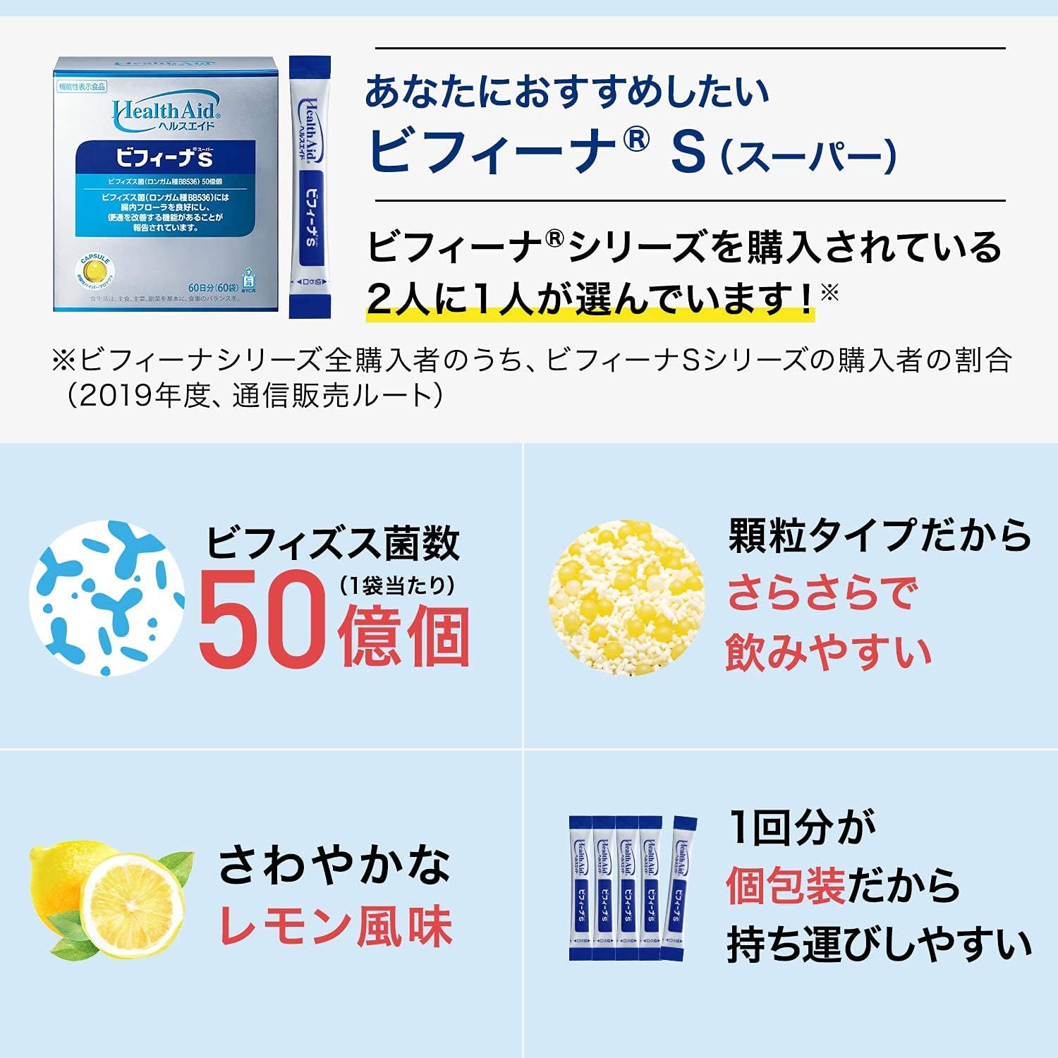 Health Aid Bifina's Encapsulated Bifidobacteria