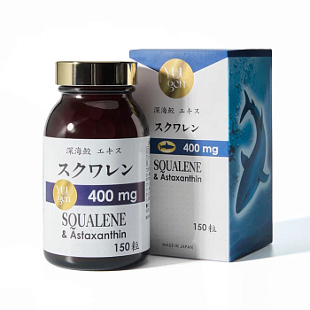 YUUGEN YouGenki Squalene & Astaxanthin, for 1-2 months