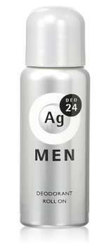 Shiseido Ag Deo 24 MEN Deodorant Rolll On Male Roller Deodorant with Silver Ions, 60ml, Odorless