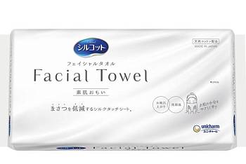 картинка Unicharm Silcot Facial Towel Delicate Cotton Disposable Face Towels, 40 pcs магазин одежды и аксессуаров являющийся официальным дистрибьютором в России  Unicharm Silcot Facial Towel Delicate Cotton Disposable Face Towels, 40 pcs