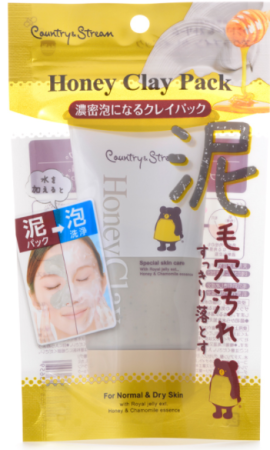 Japanese Skincare - Buy Country Stream Honey Clay Cleansing clay face scrub, 60g Online from Japan | 36Best Kawai Country Stream Honey Clay Cleansing clay face scrub, 60g