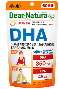 Купить ASAHI Dear-Natura Style DHA для улучшения работы мозга, курс 60 дней на 36best.com — фото ASAHI Dear-Natura Style DHA для улучшения работы мозга, курс 60 дней - фото