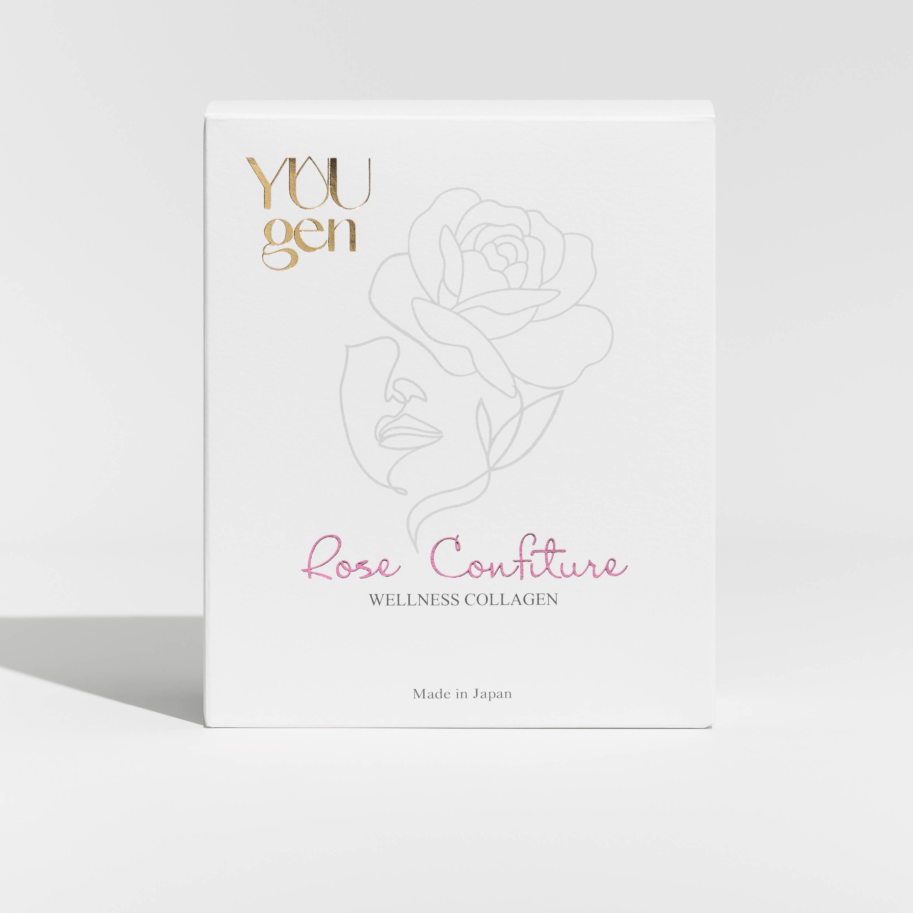 картинка YUUGEN Rose Confiture Wellness collagen - confiture with rose placenta, for 1 month магазин одежды и аксессуаров являющийся официальным дистрибьютором в России  YUUGEN Rose Confiture Wellness collagen - confiture with rose placenta, for 1 month