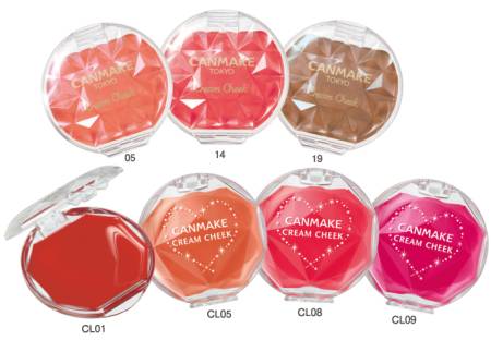 картинка Canmake Cream Cheek Cream blush, 2,3 gr магазин одежды и аксессуаров являющийся официальным дистрибьютором в России  Canmake Cream Cheek Cream blush, 2,3 gr