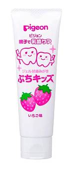 Купить Гель для чистки детских зубов, клубничный вкус Pigeon на 36best.com — фото Гель для чистки детских зубов, клубничный вкус Pigeon - фото