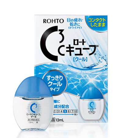 Rohto C3 Cool - refreshing drops from eye fatigue when wearing hard contact lenses,13 ml - Buy certified Japanese Health Supplements | 36Best Kawai Rohto C3 Cool - refreshing drops from eye fatigue when wearing hard contact lenses,13 ml