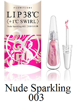 FLOWFUSHI LIP 38°C +1°C SWIRL LIMITED EDITION Лимитированный блеск-бальзам для губ, 6,5мл, тон Nude Sparkling 003 FLOWFUSHI LIP 38°C +1°C SWIRL LIMITED EDITION Лимитированный блеск-бальзам для губ, 6,5мл, тон Nude Sparkling 003