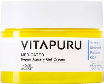 Kose Cosmeport Vitapuru Aquary Gel Cream Moisturizing aqua gel for pore narrowing and skin radiance, 90 g