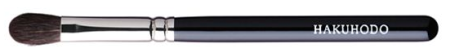 картинка G5523BkSL Hakuhodo Eye Shadow Brush round flat Brush for eyes магазин одежды и аксессуаров являющийся официальным дистрибьютором в России  G5523BkSL Hakuhodo Eye Shadow Brush round flat Brush for eyes