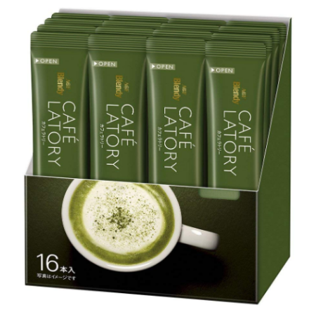 AGF Blendy Cafe LATORY Matcha Latte Stick 16 pieces