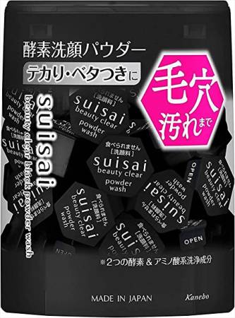Kanebo Suisai Beauty Clear Black Powder Wash for oily skin, 32 pcs