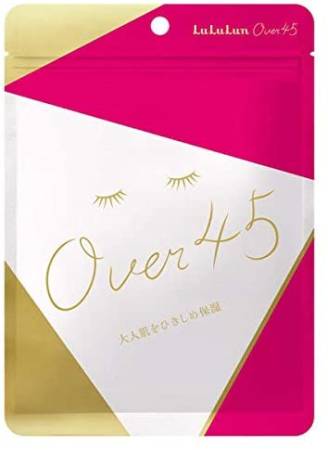 Lululun Over45 Camellia Pink  Moist Face Mask, 7 pcs