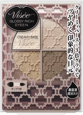 картинка Kose Visee Glossy Rich Eye Shadow, 4.5 g магазин одежды и аксессуаров являющийся официальным дистрибьютором в России  Kose Visee Glossy Rich Eye Shadow, 4.5 g