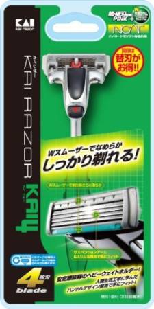 картинка KAI razor - 4 RAZOR for men магазин одежды и аксессуаров являющийся официальным дистрибьютором в России  KAI razor - 4 RAZOR for men