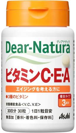 ASAHI Dear-Natura Vitamin C, E, A for 30 days