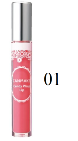картинка Canmake Candy Wrap Lip lip Gloss, 3 g магазин одежды и аксессуаров являющийся официальным дистрибьютором в России  Canmake Candy Wrap Lip lip Gloss, 3 g