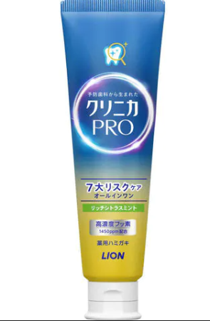 LION Clinica PRO All-in-one Enzyme Toothpaste, Citrus Mint