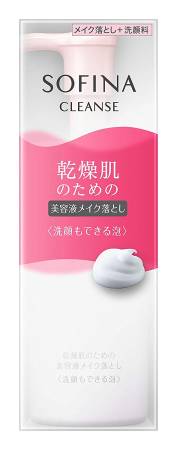 KAO Sofina Cleanse makeup remover & facial foam Foam for removing make-up and cleansing the skin, 150ml