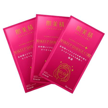 KRACIE Hadabisei Make up damage care Face Mask "Makeup Care", 3pcs