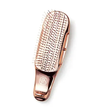 картинка S Heart S Scalp Brush Plus Short Gold магазин одежды и аксессуаров являющийся официальным дистрибьютором в России  S Heart S Scalp Brush Plus Short Gold