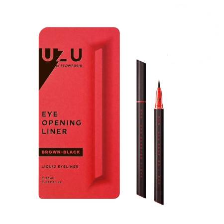 картинка Flowfushi UZU Eye Opening Liner Brown-black магазин одежды и аксессуаров являющийся официальным дистрибьютором в России  Flowfushi UZU Eye Opening Liner Brown-black