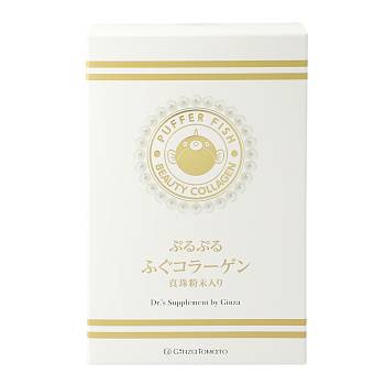картинка GINZA TOMATO Puffer Fish Beauty Collagen with pearls to awaken beauty, for 1 month магазин одежды и аксессуаров являющийся официальным дистрибьютором в России  GINZA TOMATO Puffer Fish Beauty Collagen with pearls to awaken beauty, for 1 month