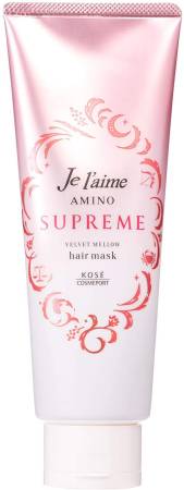 картинка KOSE Cosmeport Je l`Aime AMINO SUPREME Vevet Mellow Hair Mask, 230 g магазин одежды и аксессуаров являющийся официальным дистрибьютором в России  KOSE Cosmeport Je l`Aime AMINO SUPREME Vevet Mellow Hair Mask, 230 g