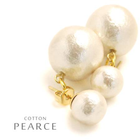 MAGGIO Double Cotton Pearl Earrings Earrings