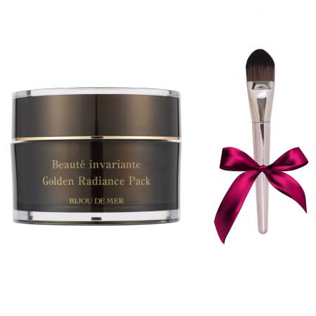 RECORESERUM BIJOU DE MER Beaute invariante Golden Radiance Pack, 100 g + Brush for application as a gift!