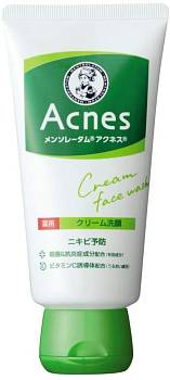 ROHTO Acnes cream face wash Кремовое средство для умывания против акне - фото