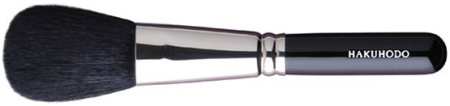 B206BkSL Hakuhodo Powder Brush round and flat