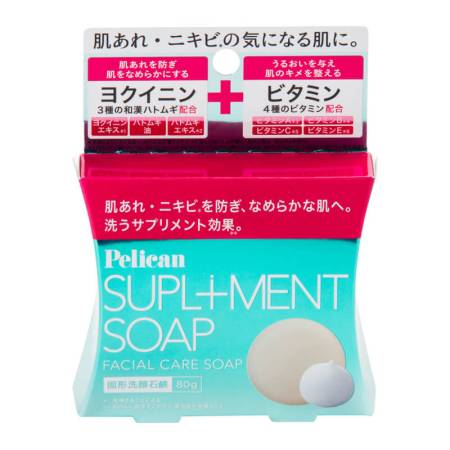 PELICAN Supliment Soap for face against inflammation and acne, 80 gr