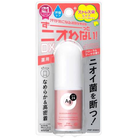 картинка Shiseido Ag Deo 24 Deodorant Stick with Silver Ions, Floral Fragrance, 20 g магазин одежды и аксессуаров являющийся официальным дистрибьютором в России  Shiseido Ag Deo 24 Deodorant Stick with Silver Ions, Floral Fragrance, 20 g