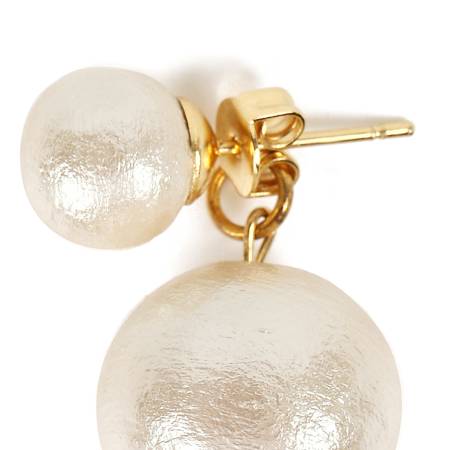 MAGGIO Double Cotton Pearl Earrings Earrings