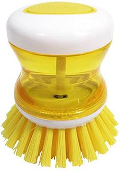 MARNA Soap Pump Palm Brush, yellow