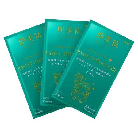 KRACIE Hadabisei Make up damage care Face Mask "Makeup Care", 3pcs