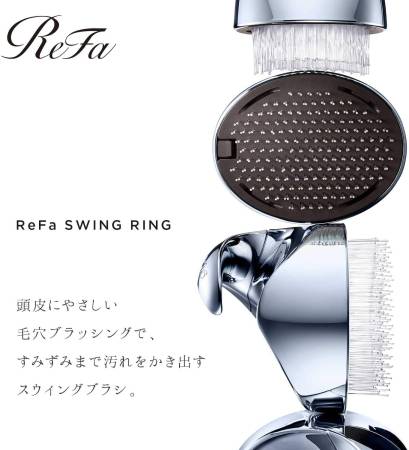 картинка MTG Refa Swing Ring Scalp Massager магазин одежды и аксессуаров являющийся официальным дистрибьютором в России  MTG Refa Swing Ring Scalp Massager