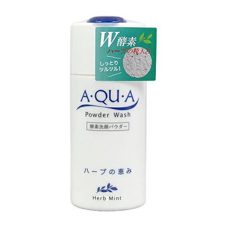 Kallen Powder Wash Herb Mint Washing Powder "A ・ QU ・ A" with herbal extracts and enzymes, 60g