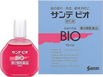 Sante BIO-soft eye drops to relieve fatigue, prevention of eye diseases, 15 ml Santen