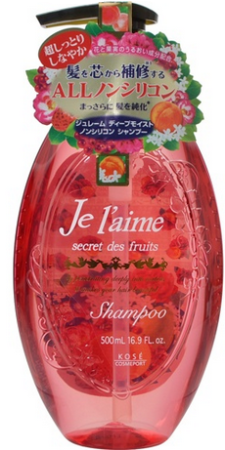 картинка KOSE Cosmeport Je l'aime Secret Des fruits Shampoo non-silicone shampoo c with hyaluronic acid for colored hair магазин одежды и аксессуаров являющийся официальным дистрибьютором в России  KOSE Cosmeport Je l'aime Secret Des fruits Shampoo non-silicone shampoo c with hyaluronic acid for colored hair