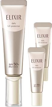 Купить Shiseido Elixir Day Care Revolution SP+ Limited Set SPF 50+ PA ++++ Набор дневного увлажняющего солнцезащитного ухода  на 36best.com — фото Shiseido Elixir Day Care Revolution SP+ Limited Set SPF 50+ PA ++++ Набор дневного увлажняющего солнцезащитного ухода  - фото